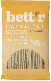 Gesalzene Hafersticks mit Kurkuma BIO 50 g BETTR
